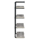 Elmcrest 24-inch Wall Shelf Black/Gray Driftwood by Coaster at Eve Furniture