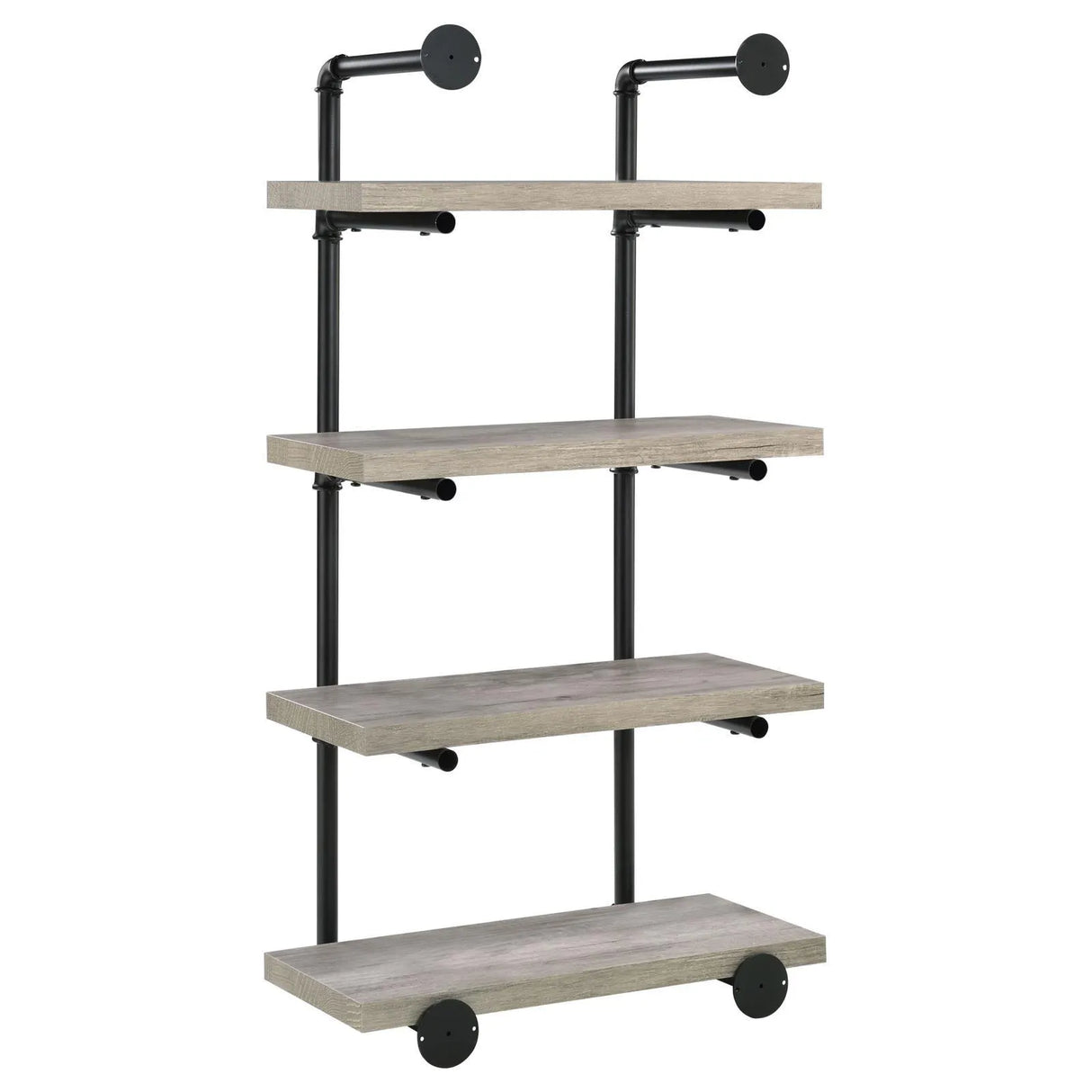 Elmcrest 24-inch Wall Shelf Black/Gray Driftwood by Coaster at Eve Furniture
