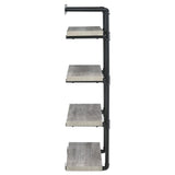 Elmcrest 24-inch Wall Shelf Black/Gray Driftwood by Coaster at Eve Furniture