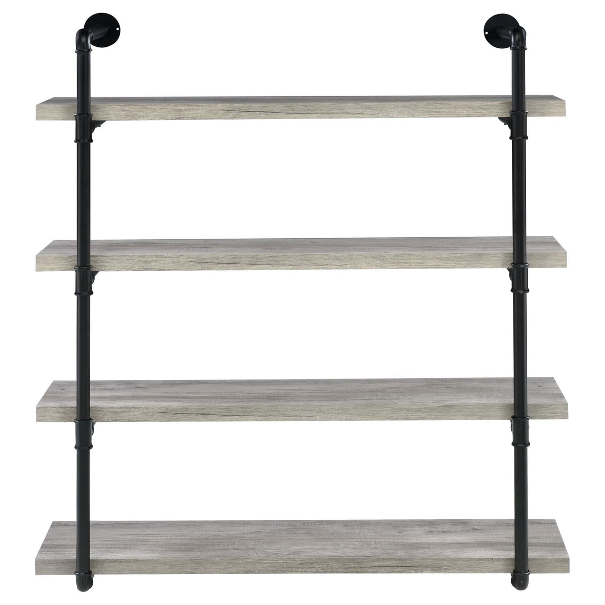 Elmcrest 40-inch Wall Shelf Black/Gray Driftwood