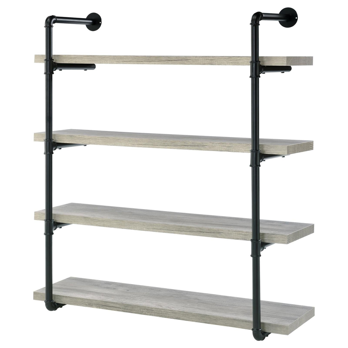 Elmcrest 40-inch Wall Shelf Black/Gray Driftwood