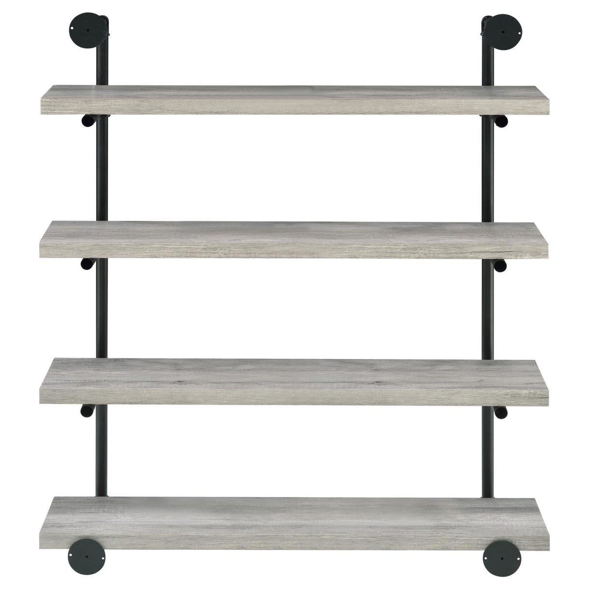 Elmcrest 40-inch Wall Shelf Black/Gray Driftwood