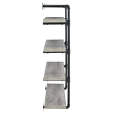 Elmcrest 40-inch Wall Shelf Black/Gray Driftwood