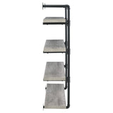 Elmcrest 40-inch Wall Shelf Black/Gray Driftwood by Coaster at Eve Furniture