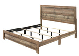 Elmer Brown King Panel Bed by Crown Mark at Eve Furniture