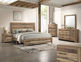 Elmer Brown Panel Bedroom Set