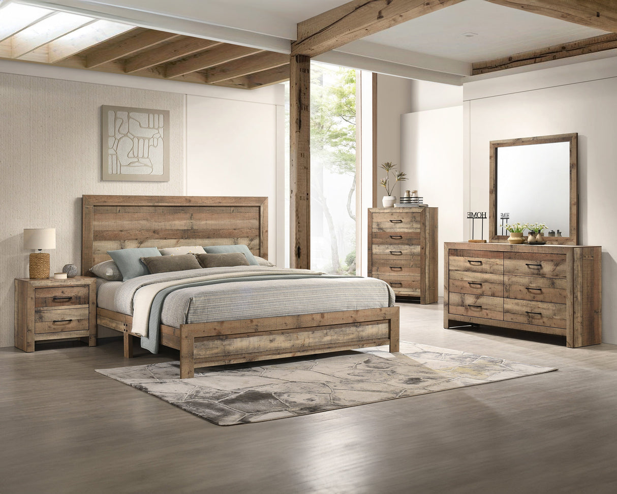 Elmer Brown Panel Bedroom Set