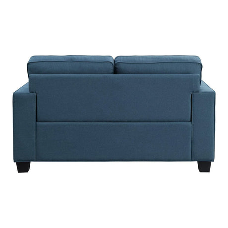 Elmont Blue Loveseat by Homelegance at Eve Furniture
