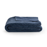 Elms Crisp Blue Velvet Quilt Collection by Classic Home at Eve Furniture