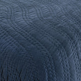 Elms Crisp Blue Velvet Quilt Collection by Classic Home at Eve Furniture