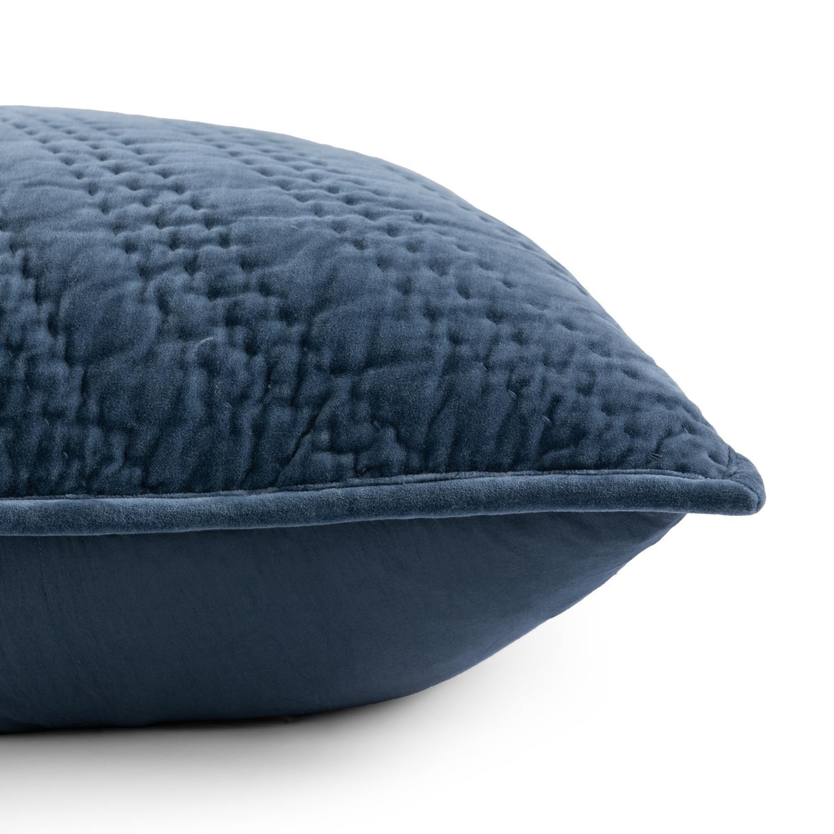 Elms Crisp Blue Velvet Quilt Collection by Classic Home at Eve Furniture