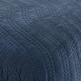 Elms Crisp Blue Velvet Quilt Collection by Classic Home at Eve Furniture