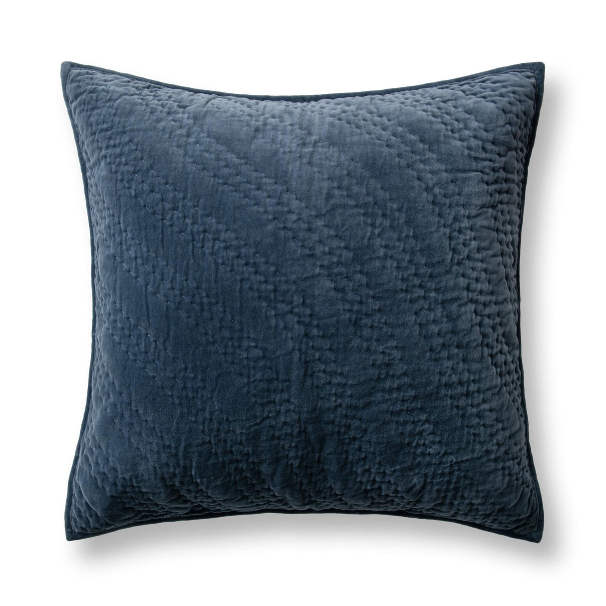 Elms Crisp Blue Velvet Quilt Collection by Classic Home at Eve Furniture
