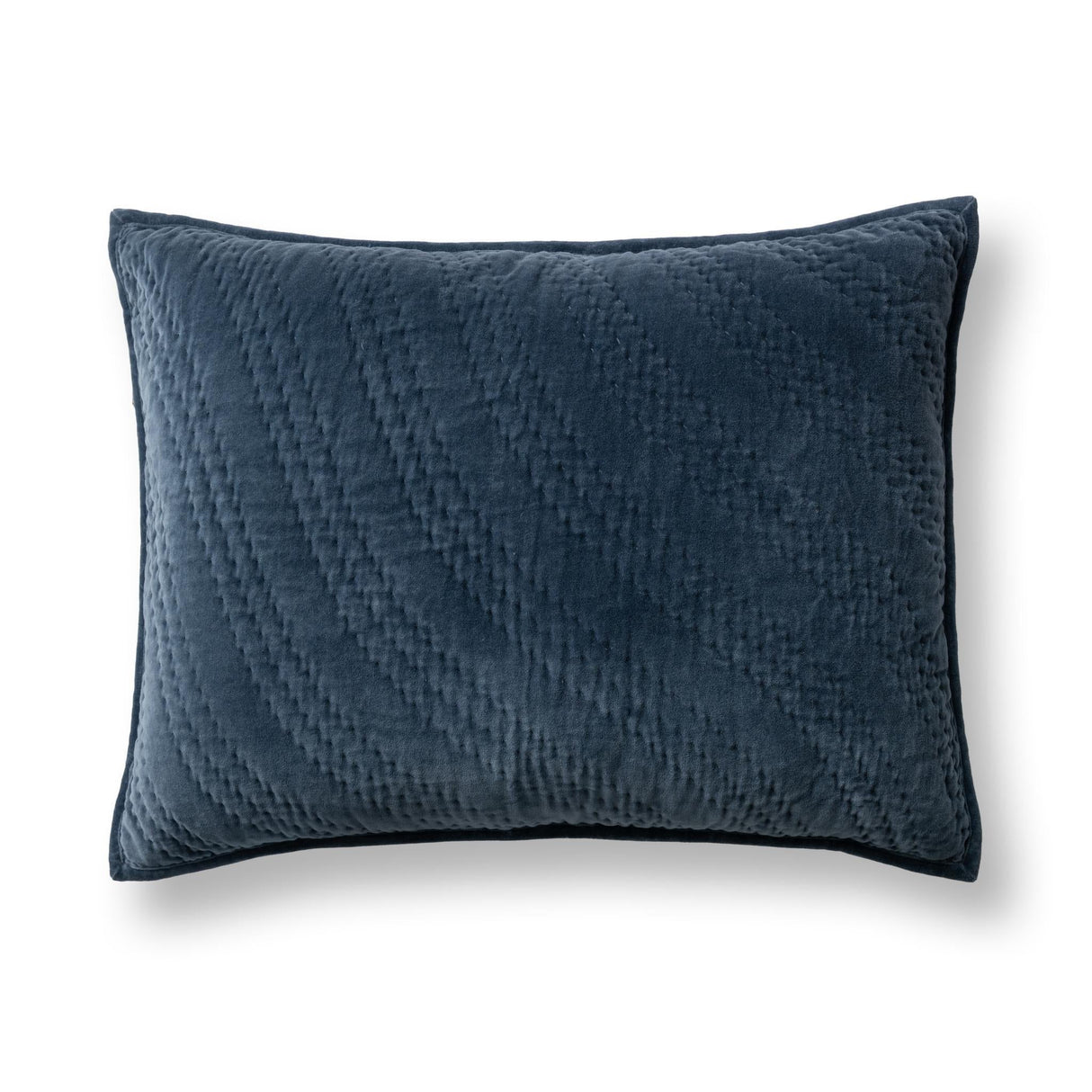 Elms Crisp Blue Velvet Quilt Collection by Classic Home at Eve Furniture