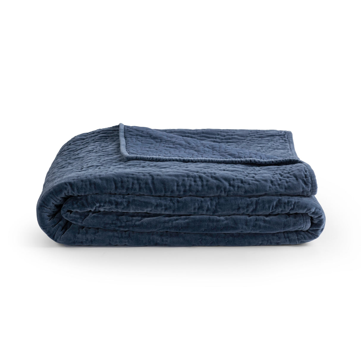 Elms Crisp Blue Velvet Quilt Collection by Classic Home at Eve Furniture