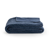 Elms Crisp Blue Velvet Quilt Collection by Classic Home at Eve Furniture