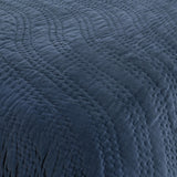 Elms Crisp Blue Velvet Quilt Collection by Classic Home at Eve Furniture