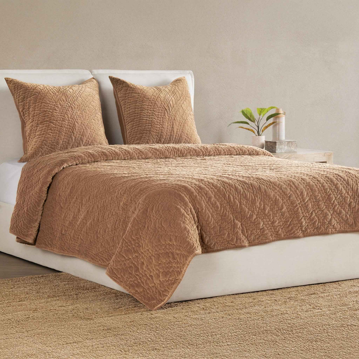 Elms Hazel Velvet Quilt Collection by Classic Home at Eve Furniture