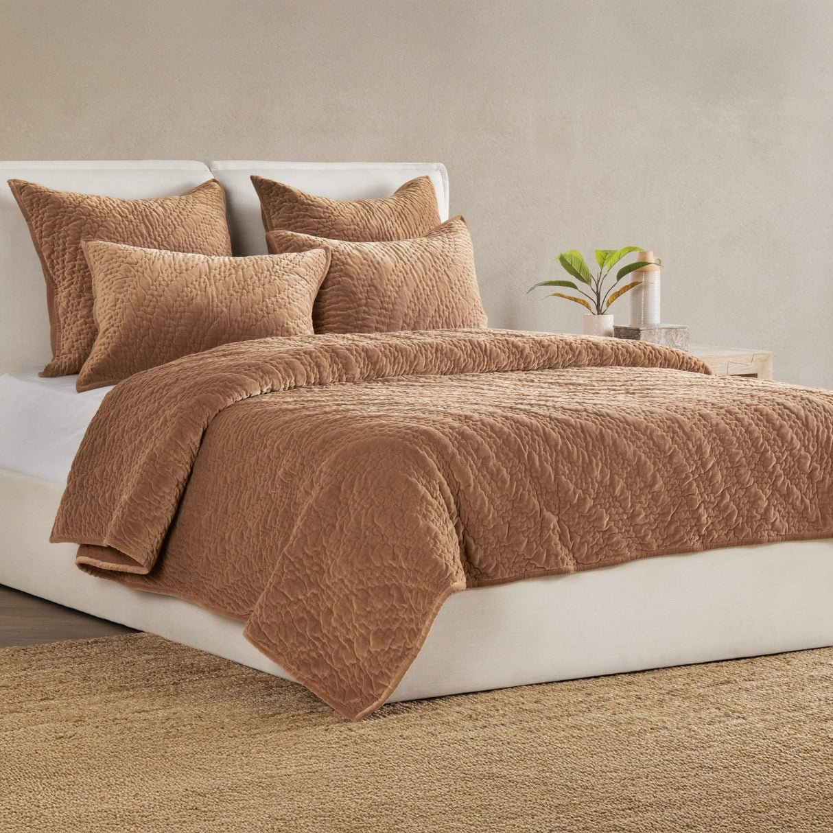 Elms Hazel Velvet Quilt Collection by Classic Home at Eve Furniture