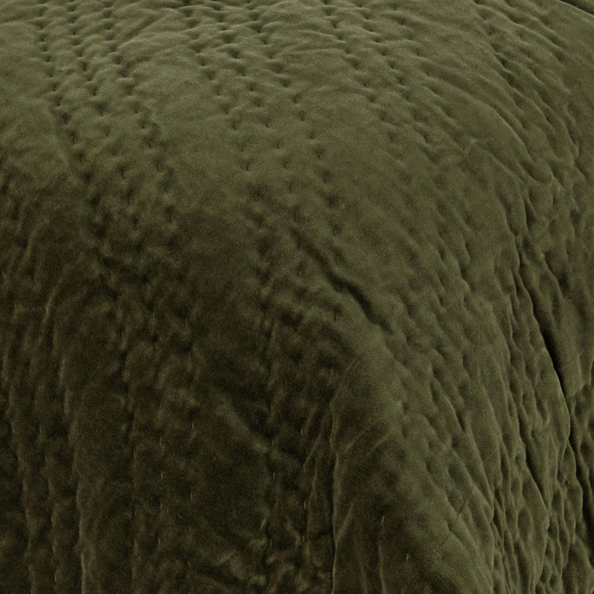 Elms Loden Green Velvet Quilt Collection by Classic Home at Eve Furniture