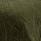 Elms Loden Green Velvet Quilt Collection by Classic Home at Eve Furniture