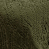 Elms Loden Green Velvet Quilt Collection by Classic Home at Eve Furniture