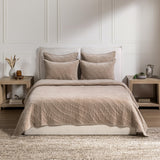 Elms Velvet Pebble Velvet Quilt Collection by Classic Home at Eve Furniture