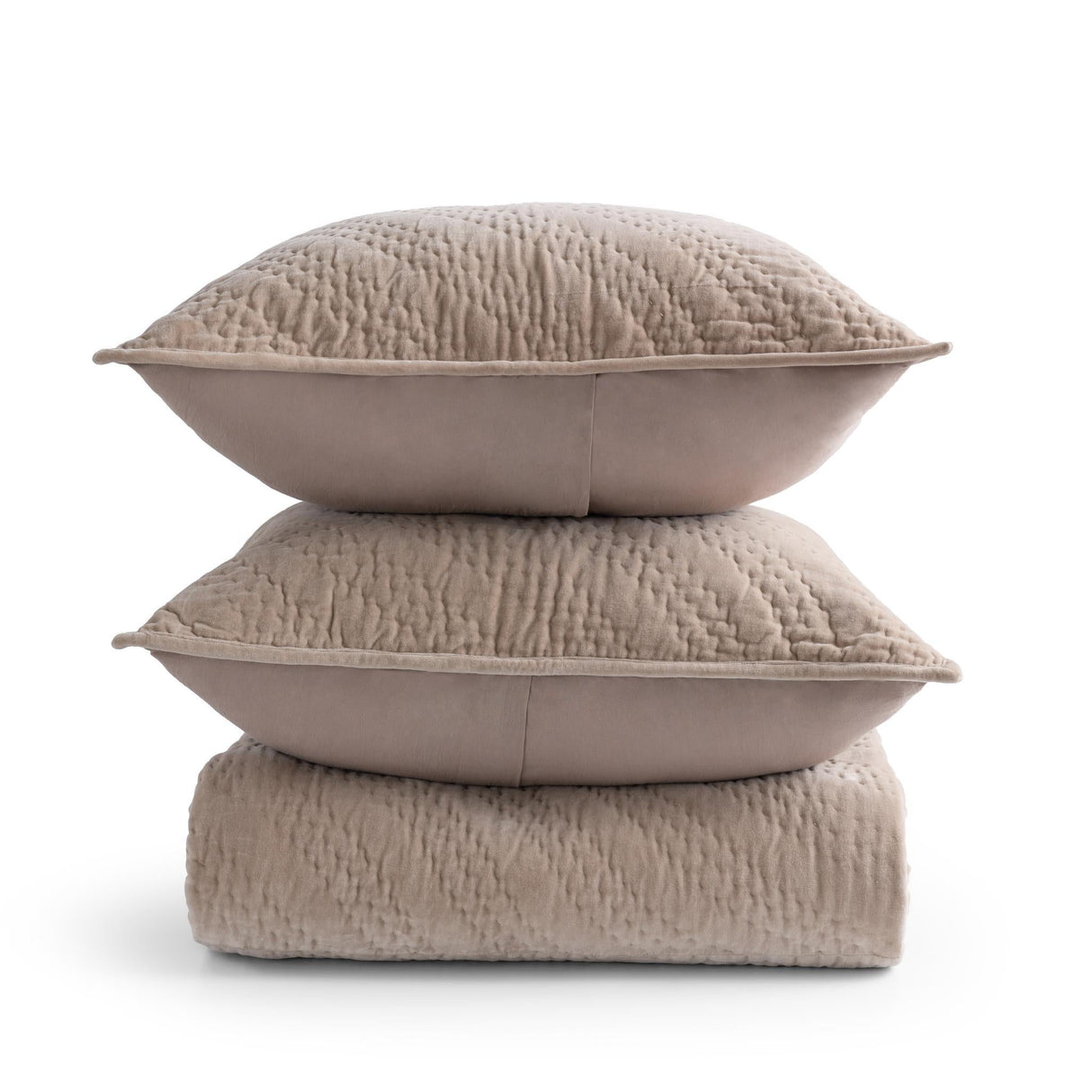 Elms Velvet Pebble Velvet Quilt Collection by Classic Home at Eve Furniture