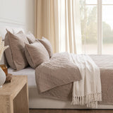 Elms Velvet Pebble Velvet Quilt Collection by Classic Home at Eve Furniture