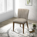Elmwood Cream Fabric Dining Chair (Set Of 2) by Ashcroft Imports at Eve Furniture