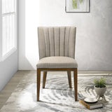 Elmwood Cream Fabric Dining Chair (Set Of 2) by Ashcroft Imports at Eve Furniture