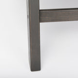 Elodie 24.4L x 33.9W x 30.7H Black Leather W/Black Stain Beech Wood Frame Accent Chair by Mercana at Eve Furniture