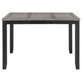 Elodie Grey/Black 5-Piece Counter Height Dining Set with Extension Leaf