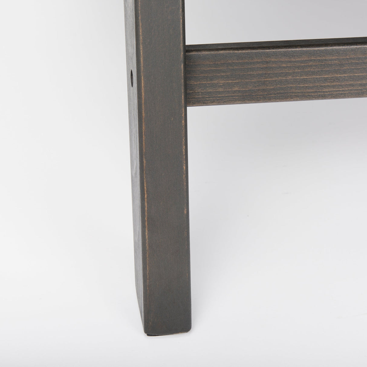 Elodie Black Leather W/Black Stain Beech Wood Frame Accent Chair by Mercana at Eve Furniture