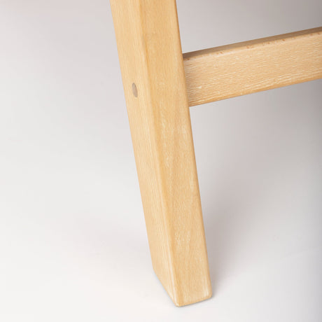 Elodie Brown Leather W/Natural Beech Wood Frame Accent Chair by Mercana at Eve Furniture