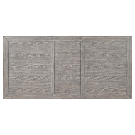 Elodie Gray and Black Rectangular Dining Table with Extension Leaf by Coaster at Eve Furniture