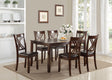 Eloise Brown 7-Piece Dining Set by Crown Mark at Eve Furniture
