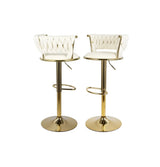 Elora Beige Adjustable Barstool (Set of 2) by Happy Homes at Eve Furniture