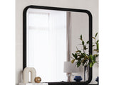 Elora Beveled Glass Mirror in Jet Black Ash by Modus Furniture at Eve Furniture