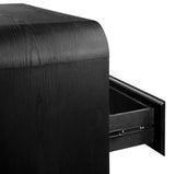 Elora Five Drawer Chest in Jet Black Ash by Modus Furniture at Eve Furniture
