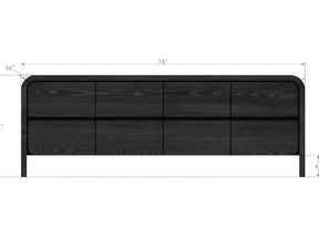 Elora Jet 78" Entertainment Console by Modus Furniture at Eve Furniture