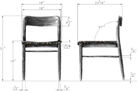 Elora Jet Dining Chair (Set of 2)
