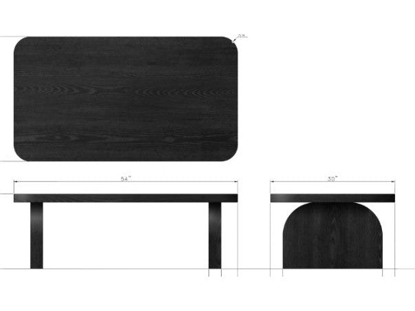 Elora Jet Rectangular Coffee Table by Modus Furniture at Eve Furniture