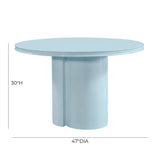 Elora Lacquer 47" Round Dining Table by TOV Furniture at Eve Furniture
