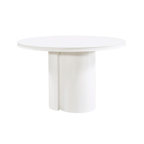 Elora Lacquer 47" Round Dining Table by TOV Furniture at Eve Furniture