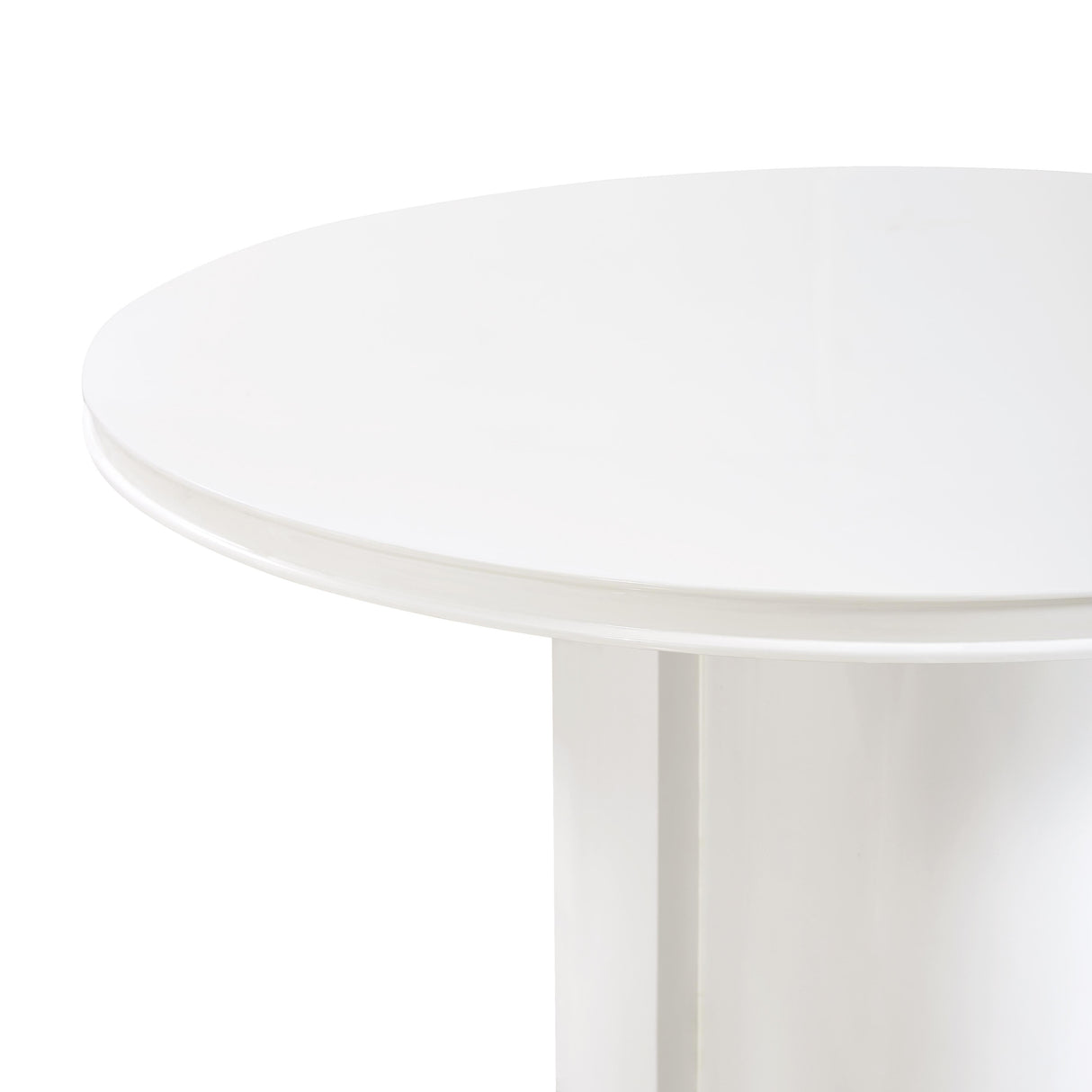 Elora Lacquer 47" Round Dining Table by TOV Furniture at Eve Furniture