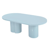 Elora Lacquer 79" Oval Dining Table by TOV Furniture at Eve Furniture