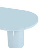 Elora Lacquer 79" Oval Dining Table by TOV Furniture at Eve Furniture