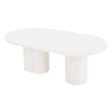 Elora Lacquer 79" Oval Dining Table by TOV Furniture at Eve Furniture