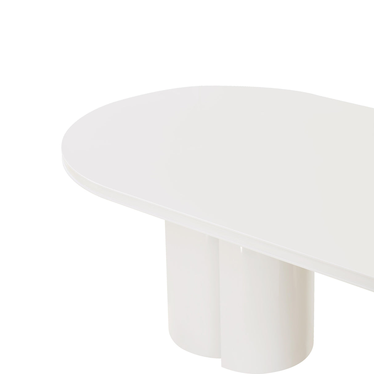Elora Lacquer 79" Oval Dining Table by TOV Furniture at Eve Furniture